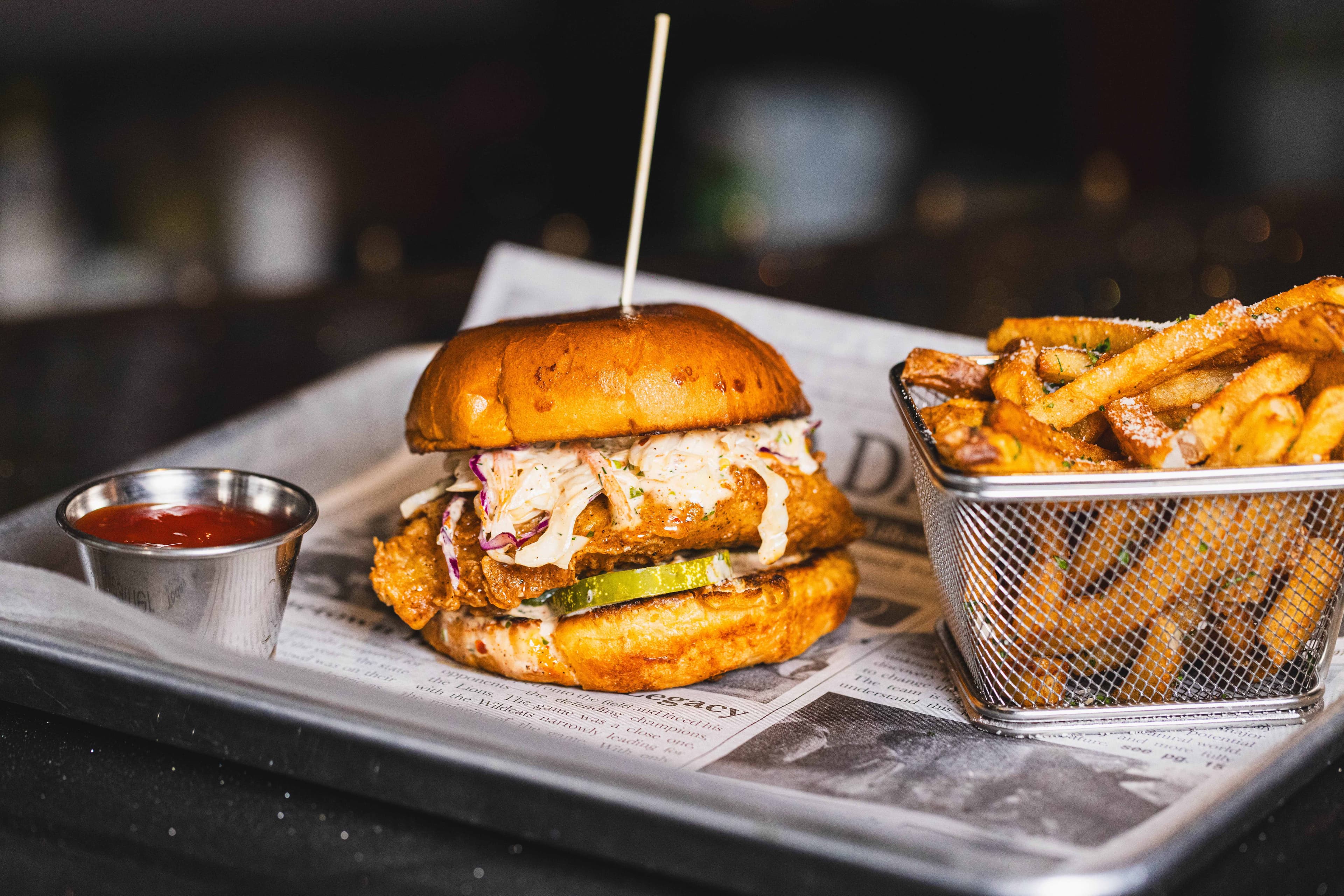 Fried chicken sandwich